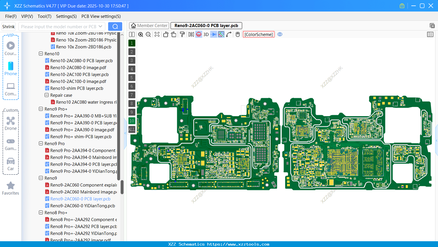 OPPO Reno9-2AC060-0 PCB Layer
